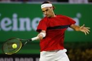 Federer in his early days on the tour